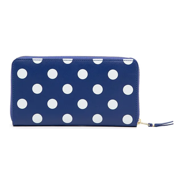 CDG Leather Wallet Women's Blue-0