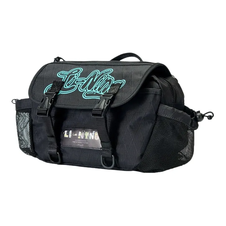 LiNing Steven Harrington Collaboration Fabric Crossbody Bag Regular Unisex Black-1
