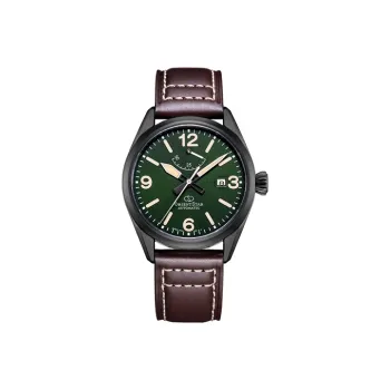 ORIENT STAR Sports Collection Automatic Mechanical Movement Leather Strap Watch Men's Watches Green Dial RE AU0201E00B