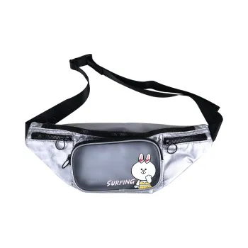 LiNing Polyurethane Fanny Pack Regular Unisex Silver