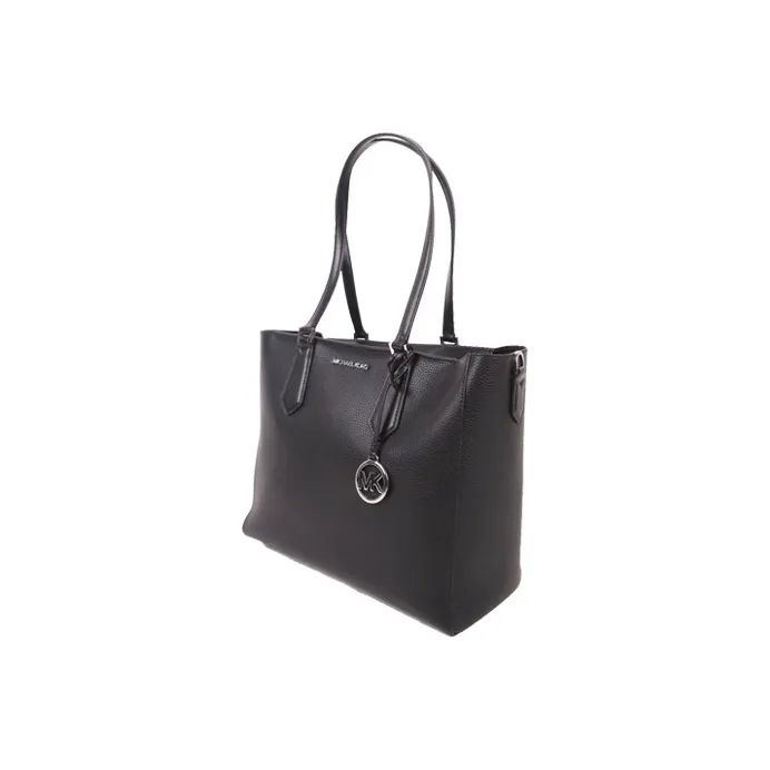 MICHAEL KORS Kimberly Leather 3-in-1 Tote Bag Shoulder Handbag Women's Black & Multicolor-3