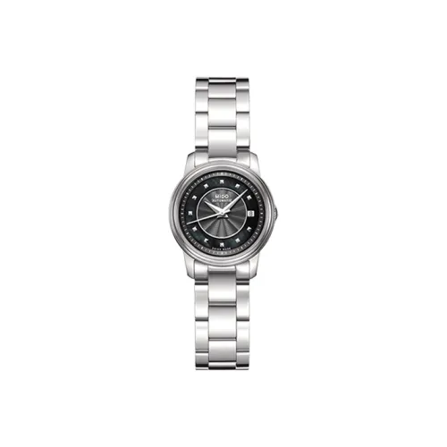 MIDO Wmns Baroncelli Series Mechanical Watch 25mm M010.007.11.121.00 Silver/Black