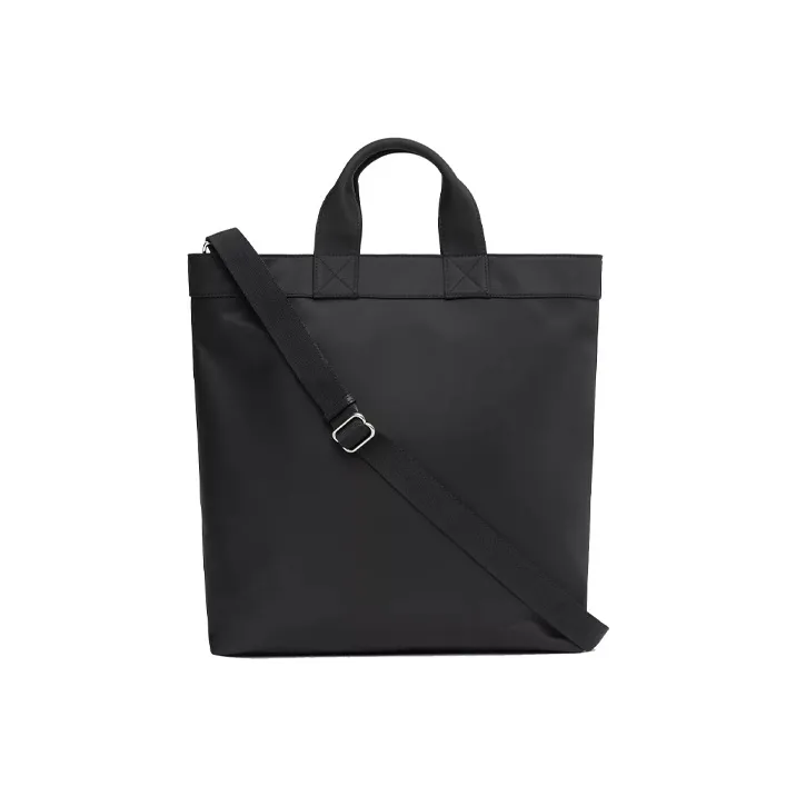 Burberry Logo Print Nylon Tote Bag Black-5