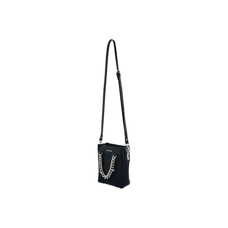 BLACKHEAD Leather Shoulder Bag, Handbag Regular Unisex Black-1