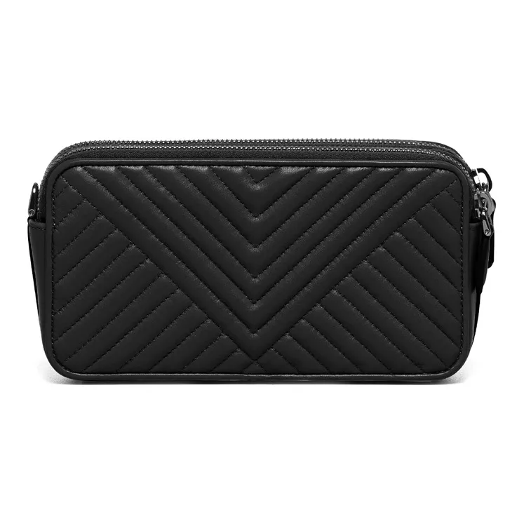 PRADA Sheepskin Clutch Mini Women's Black-2
