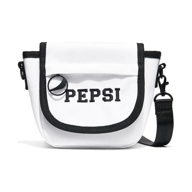 Pepsi Nylon Crossbody Bag Large Size Unisex Ecru-0