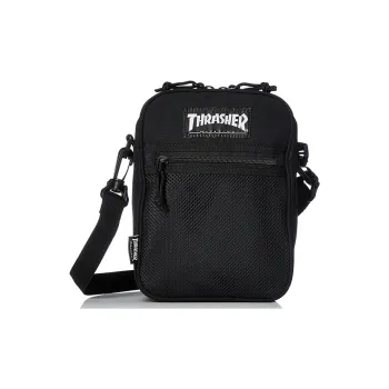 Thrasher Polyester Shoulder Bag Crossbody Bag Regular Unisex Black White