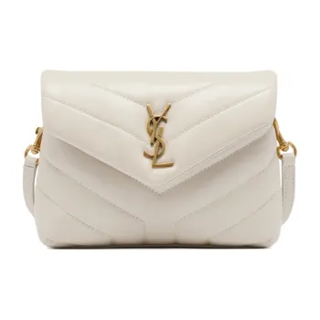 SAINT LAURENT LouLou Toy Logo Plaque Shoulder Bag