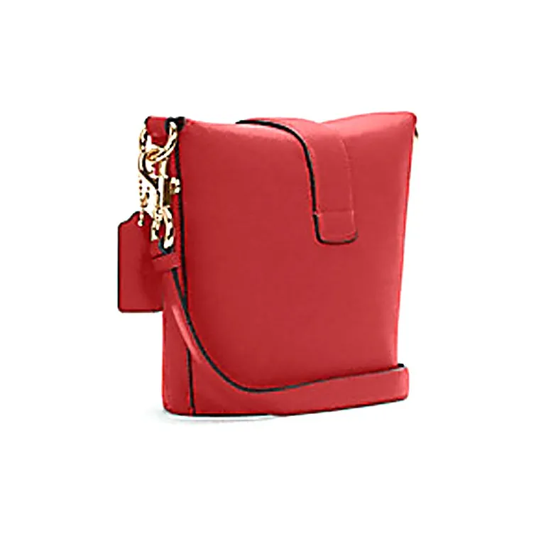 COACH Addie Cow Leather French Fries Bag Shoulder Bag Crossbody Bag Small Size Women's Red-1