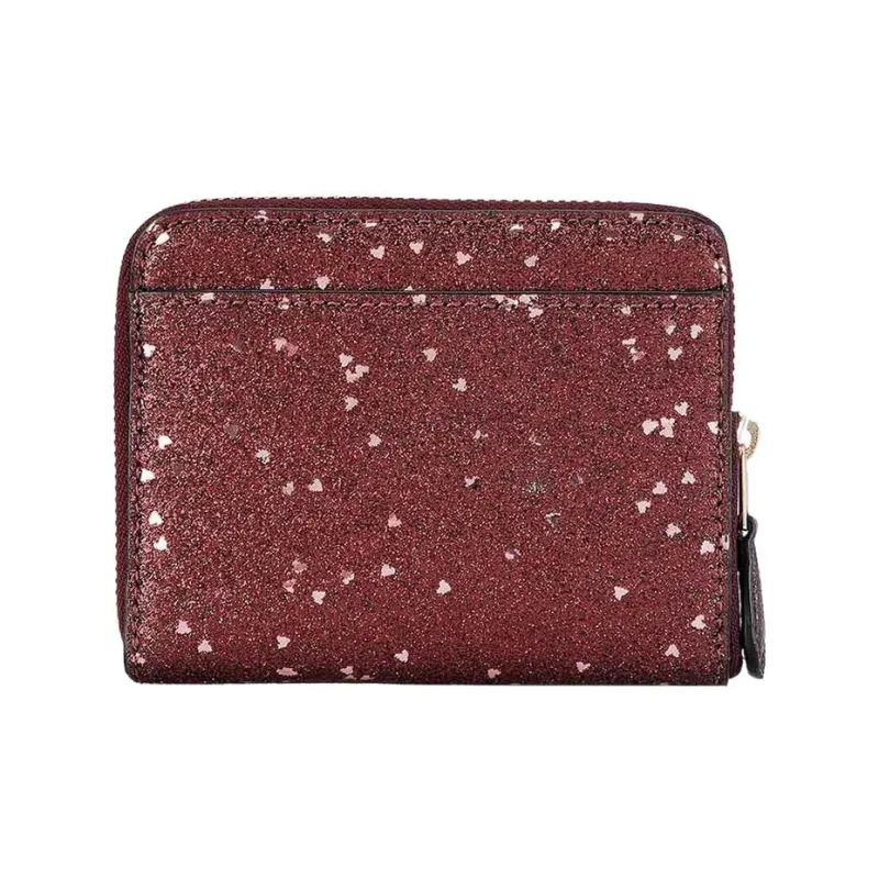 COACH Boxed Leather Wallet With Money Clip Gift Box And Clutch Included Women's Red-2