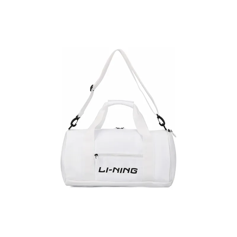 LiNing Badminton Series Polyester Training Bag Gym Bag Unisex White-1