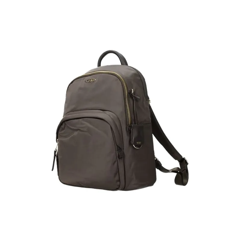 TUMI Nylon Backpack Unisex Gold Brown-1