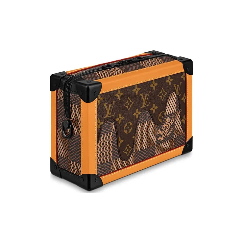LOUIS VUITTON X Nigo Soft Trunk Damier Ebene Giant Brown-3