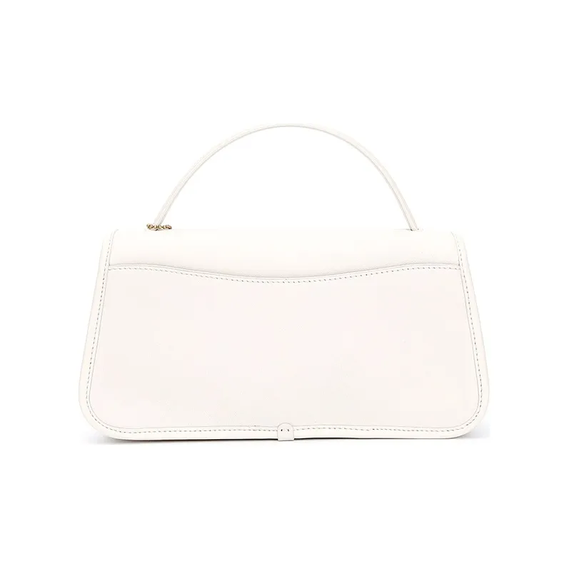 COACH Turnlock Leather Handbag Shoulder Bag Crossbody Bag Clutches Women's Pink White-3