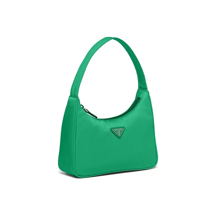 PRADA Hobo Nylon Shoulder Bag Handbag Shoulder Bag Women's Mint Green-1