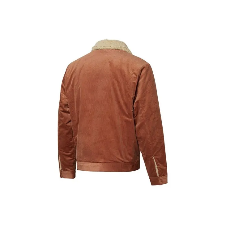 PUMA Cord Jackets Men Brown-1
