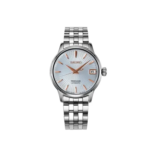 SEIKO Wmns Presage Series Automatic Mechanical Watch SRP855J1 Silver/White