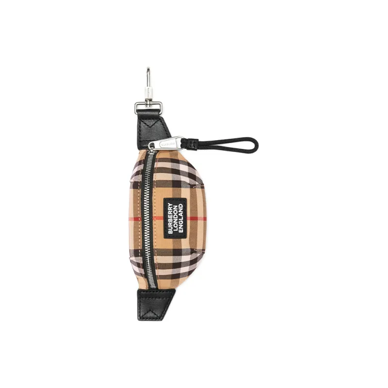 Burberry Cotton Pendant Fanny Pack Extra Mini Men's Brown-0