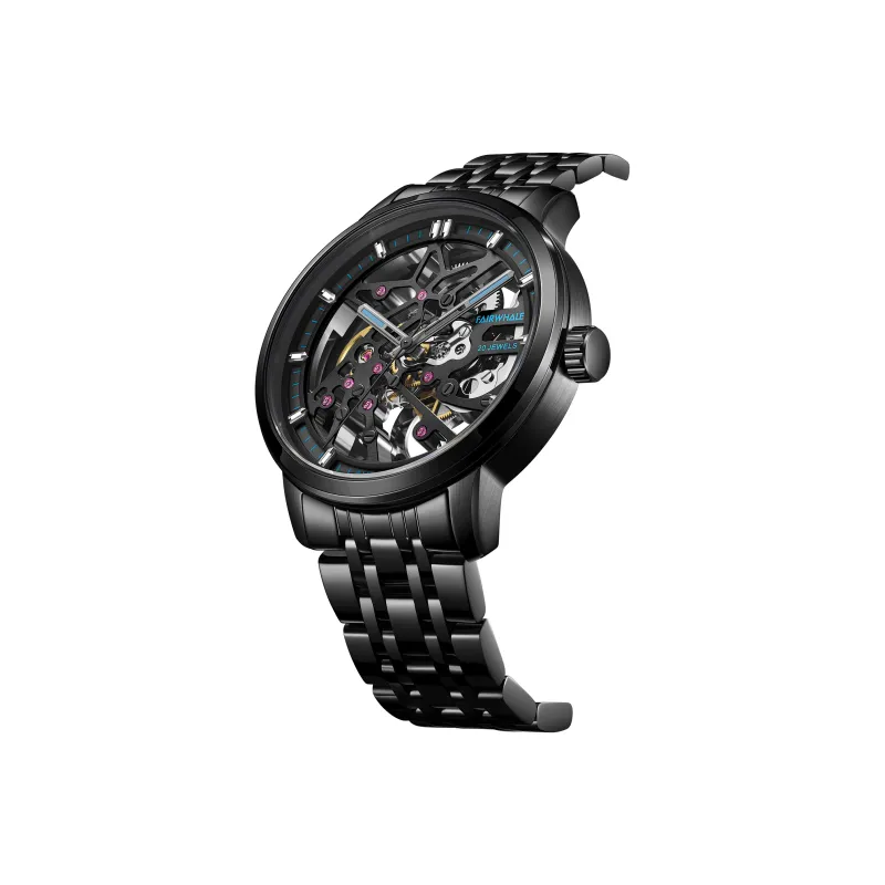 FAIRWHALE Pioneer Collection Men's Watch Automatic Mechanical Movement Watch Men's Watches Black Dial-1