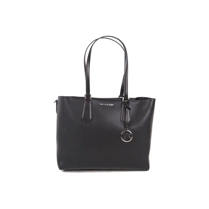 MICHAEL KORS Kimberly Leather 3-in-1 Tote Bag Shoulder Handbag Women's Black & Multicolor-1