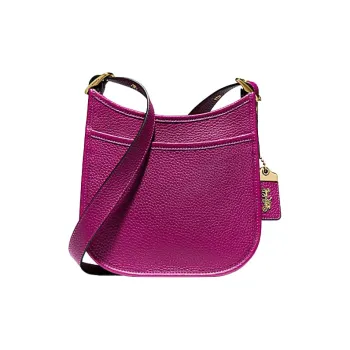 COACH Emery Cow Leather Shoulder Bag Crossbody Bag Small Size Women's Purple