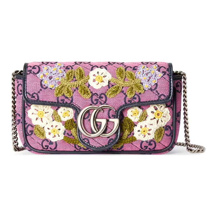 Gucci pink flower bag online