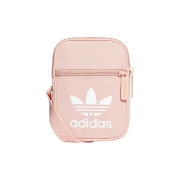 Adidas Originals Polyester Shoulder Bag, Crossbody Bag Unisex White & Pink