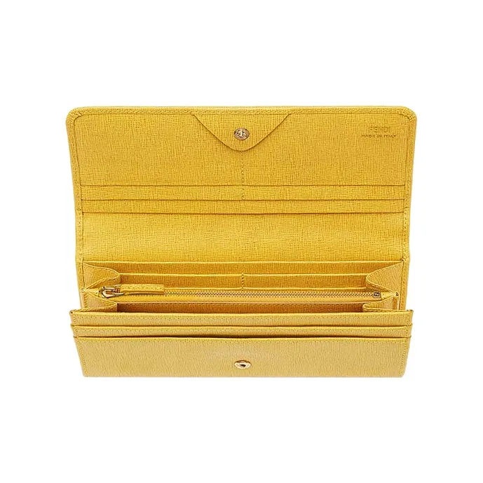 FENDI Synthetic Leather Wallet Women's Yellow-3