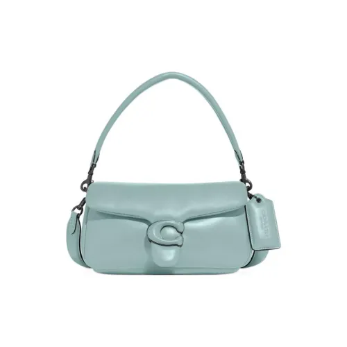 COACH Tabby Leather Cloud Bag Crossbody Shoulder Bag With Pillow Wrist Bag Women's Mint Green
