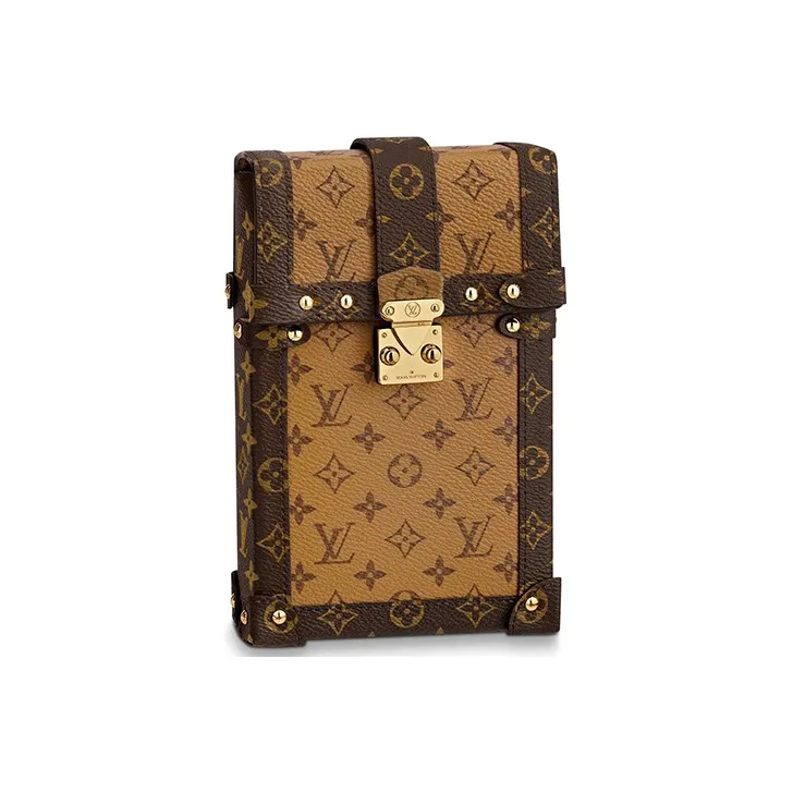 LOUIS VUITTON Pochette Trunk Verticale Monogram Reverse Brown-2