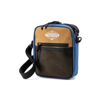 PUMA TYAKASH Collaboration Polyester Sling Bag Crossbody Bag Shoulder Bag Unisex Glacier Blue/Brick Red/Brown