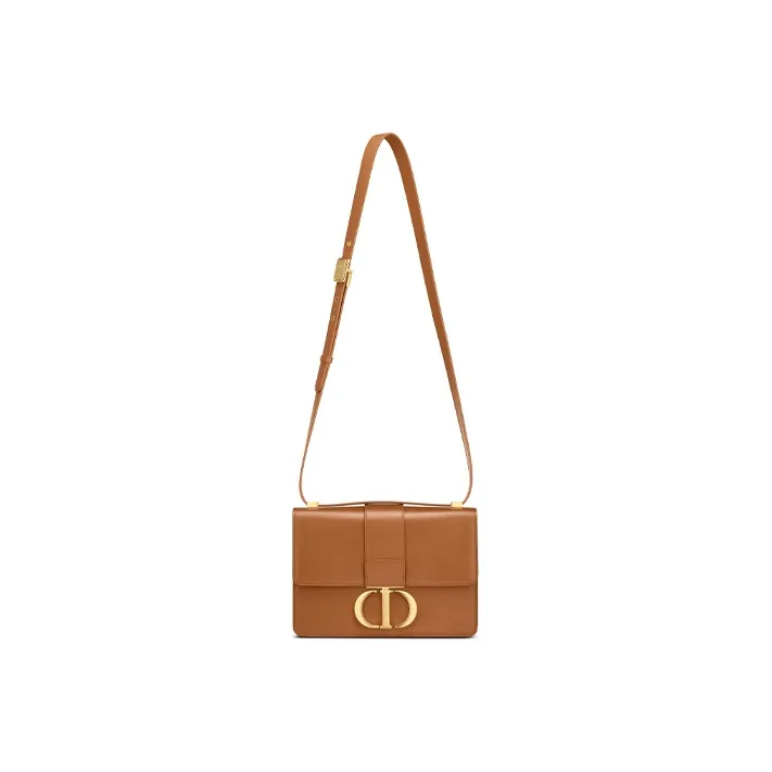 DIOR 30 Montaigne Cow Leather Crossbody Bag, Shoulder Bag Women's Brown-4
