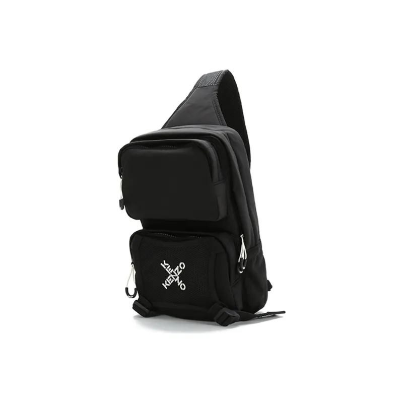 KENZO Polyester Crossbody Bags Sling Bags Men's Black-5