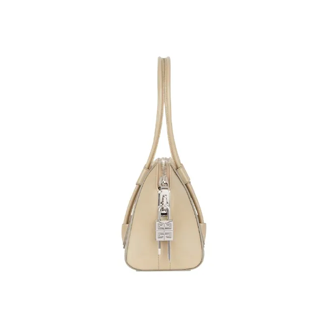 GIVENCHY Antigona Cow Leather Handbag Women's Beige/Candy Color-1