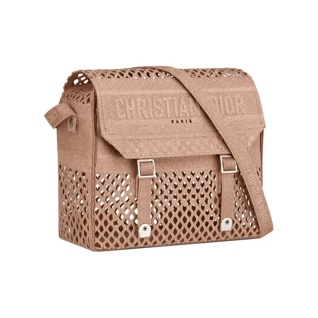 DIOR DiorCamp Cotton Shoulder Bag Crossbody Bag Regular Women's Nude Pink-1