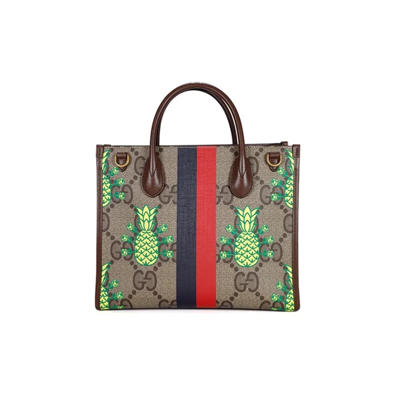 GUCCI Cow Leather One Shoulder Handbag Trumpets Women's Multicolor-1