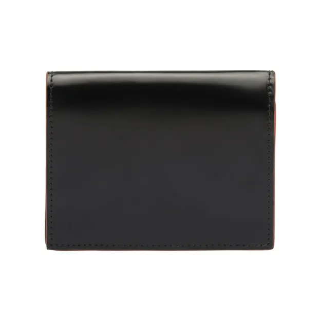 PRADA Cow Leather Card Holder Wallet Regular Unisex Black-1