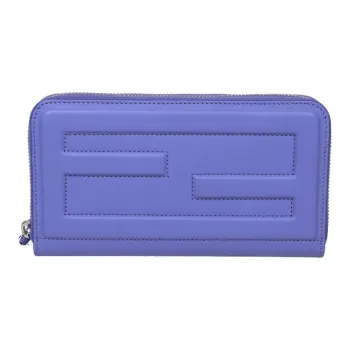 FENDI Leather Clutch Women's Purple