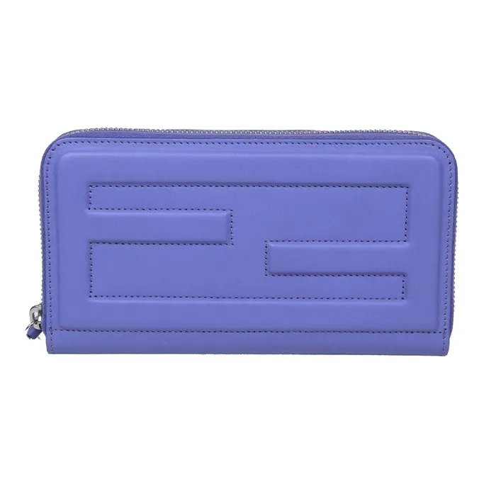 FENDI Leather Clutch Women's Purple-0