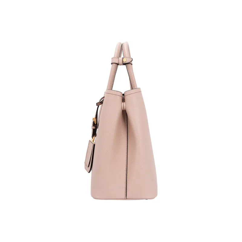 PRADA Leather One Shoulder Handbags Women's Light Pink-3
