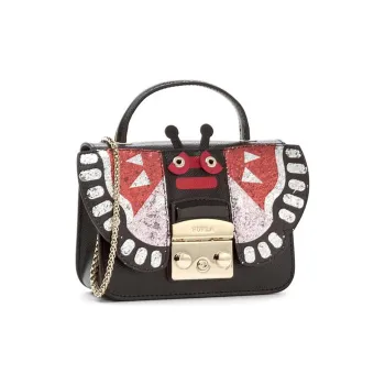 Furla Metropolis Collection Leather Piglet Lock Head Bag, Shoulder Bag, Crossbody Bag Mini Women's Multicolor