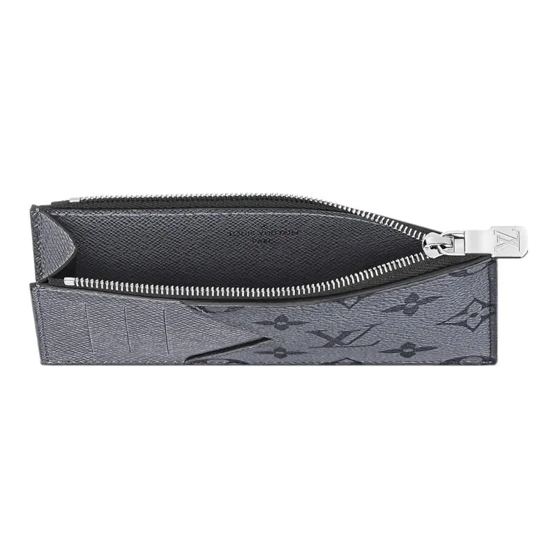 LOUIS VUITTON Coin Card Holder Gunmetal Grey-2