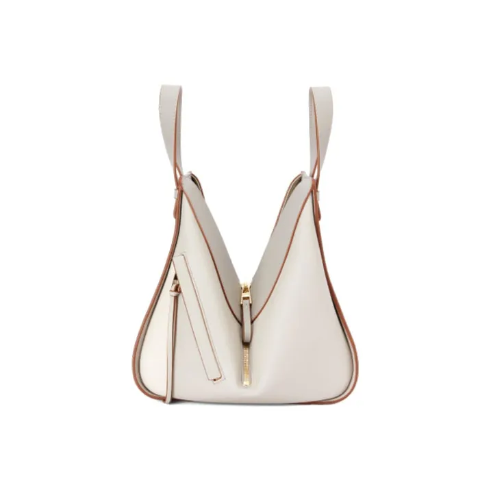 LOEWE Hammock Classic Cow Leather Hammock Bag Shoulder Bag Crossbody Bag Handbag Small Size Women's White-2