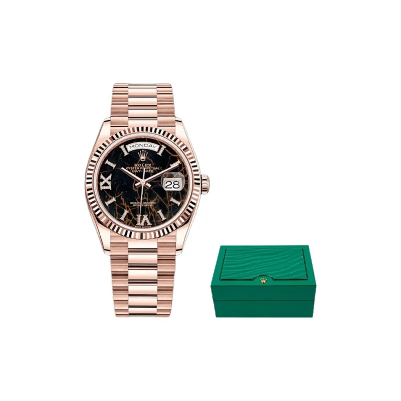 ROLEX Week type Calendar Collection Automatic Mechanical Movement Women's Watch Watch 36mm Black Dial-1