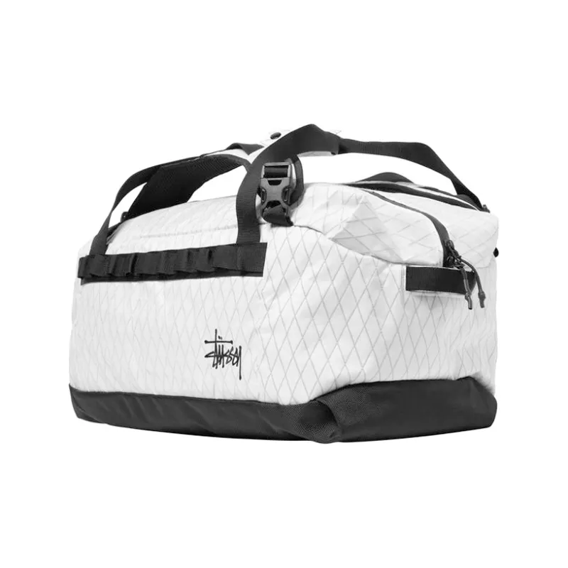 Stussy Nylon Fabric Travel Bag Handbag Regular Unisex Black/White-5