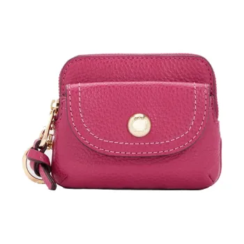 COACH Pennie Leather Pendant Card Holder Coin Purse Regular Women's Pink