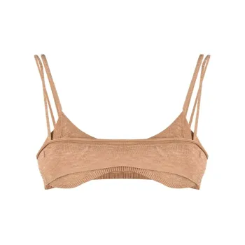 Jacquemus Le Bandeau Novio Top 'Dark Beige'