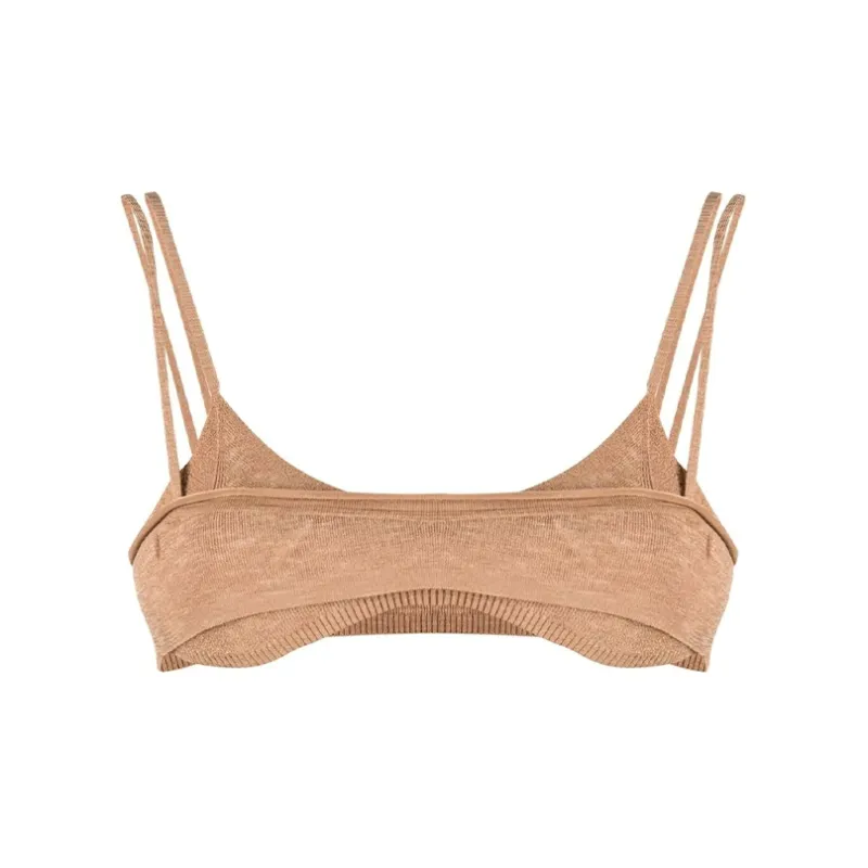 Jacquemus Le Bandeau Novio Top 'Dark Beige'-0