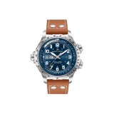 Blue Dial Brown Strap