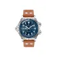 Blue Dial Brown Strap